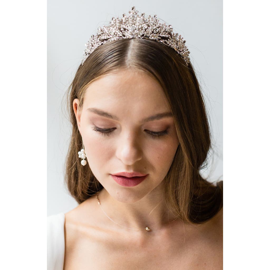 Brides And Hairpins Brides & Hairpins Karissa Crystal Crown In Silver