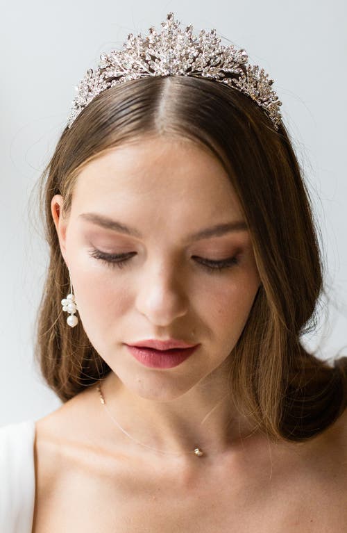 Brides & Hairpins Karissa Crystal Crown in Silver at Nordstrom