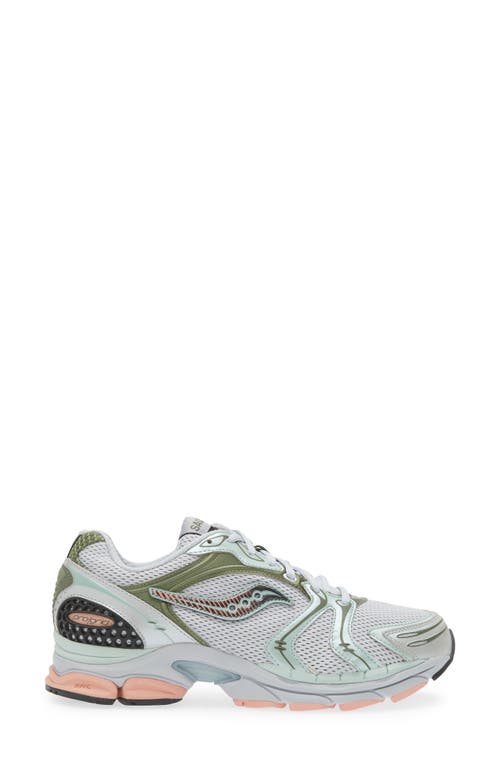 Shop Saucony Progrid Triumph 4 Sneaker In Grey/green