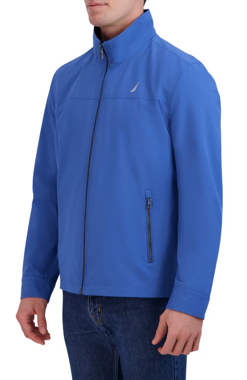 Nautica Lightweight Stretch Water Resistant Golf Jacket In Arctic Blue