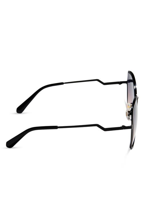 Diff Donna Ii 55mm Gradient Square Sunglasses In Black/twilight Gradient