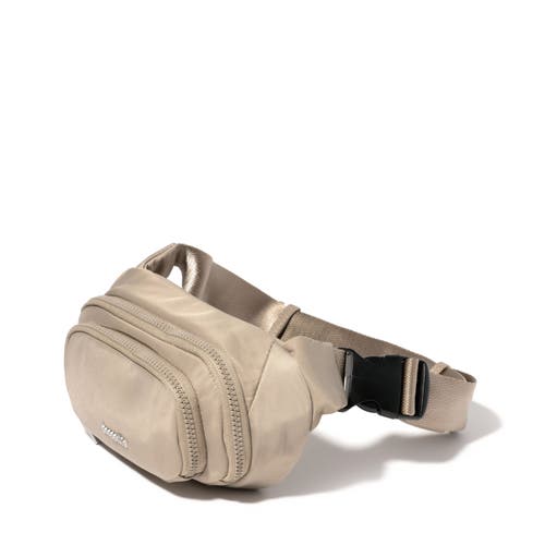 Shop Baggallini On The Go Belt Bag Waist Pack In Taupe Twill