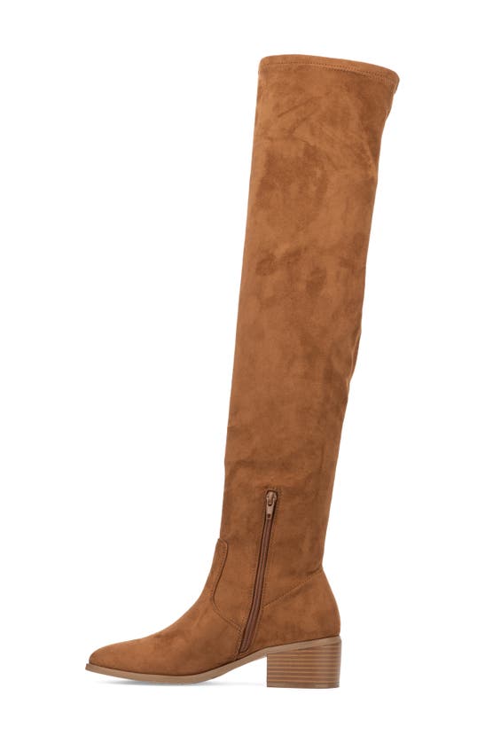 New York And Company Ruby Tall Boot In Cognac