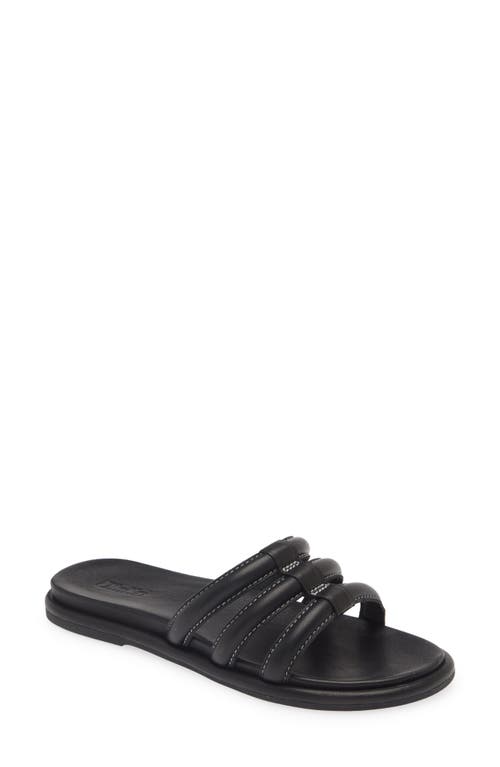 Shop Olukai Tiare Slide Sandal In Black/black