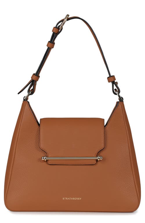Strathberry Multrees Leather Hobo in Tan at Nordstrom