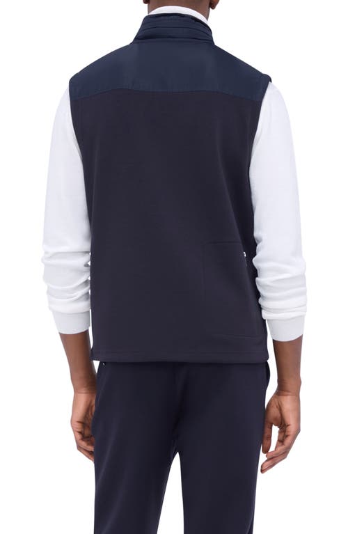 Shop Bugatchi Knit Vest In Navy