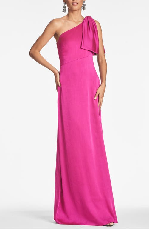 Sachin & Babi Chelsea One-Shoulder Gown Dragon Fruit at Nordstrom,