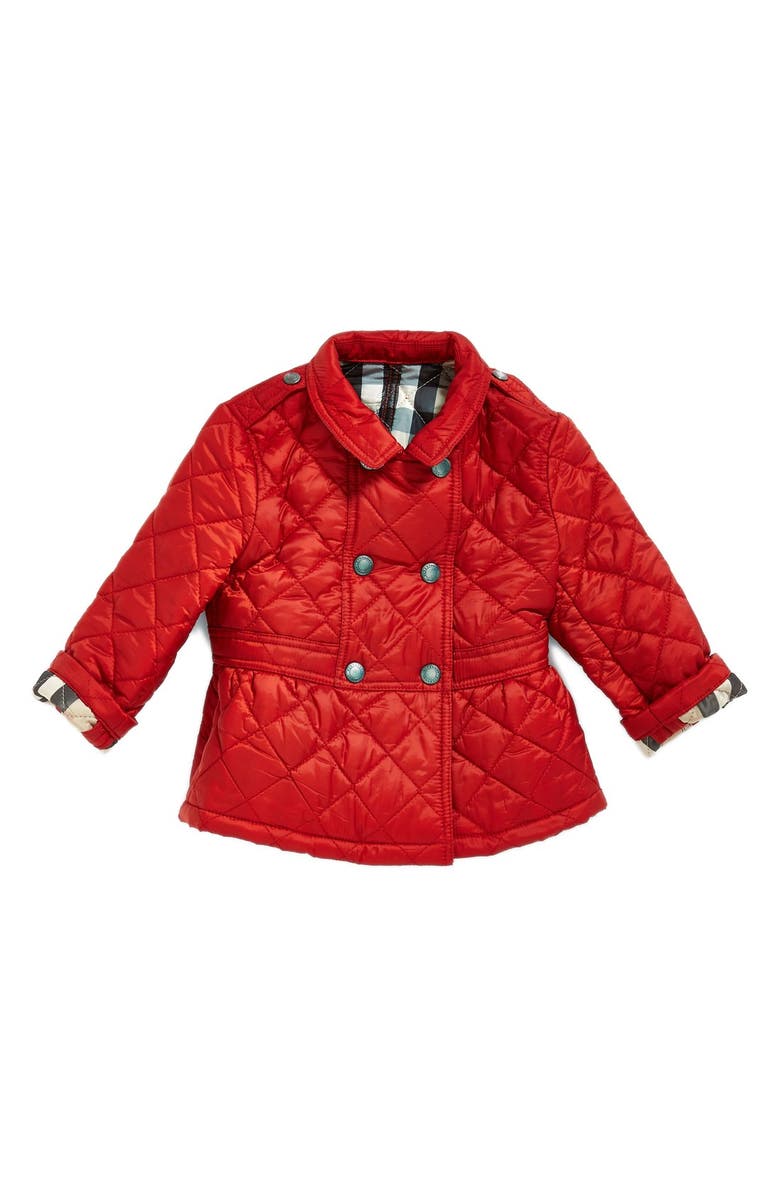 Burberry Water Resistant Quilted Nylon Jacket (Toddler Girls) | Nordstrom