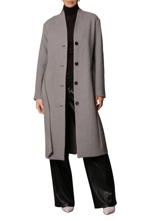 Avec Les Filles Belted Overcoat in Grey at Nordstrom, Size Large