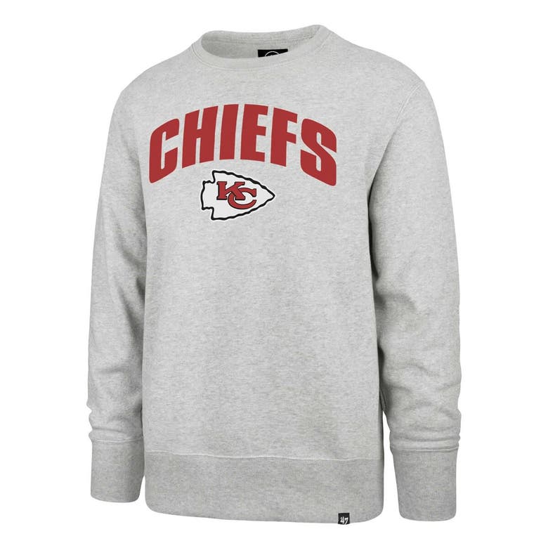 Shop 47 ' Gray Kansas City Chiefs Headline Pullover Sweatshirt