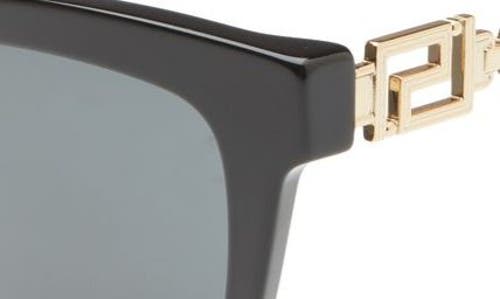 Shop Versace 54mm Cat Eye Sunglasses In Black/dark Grey