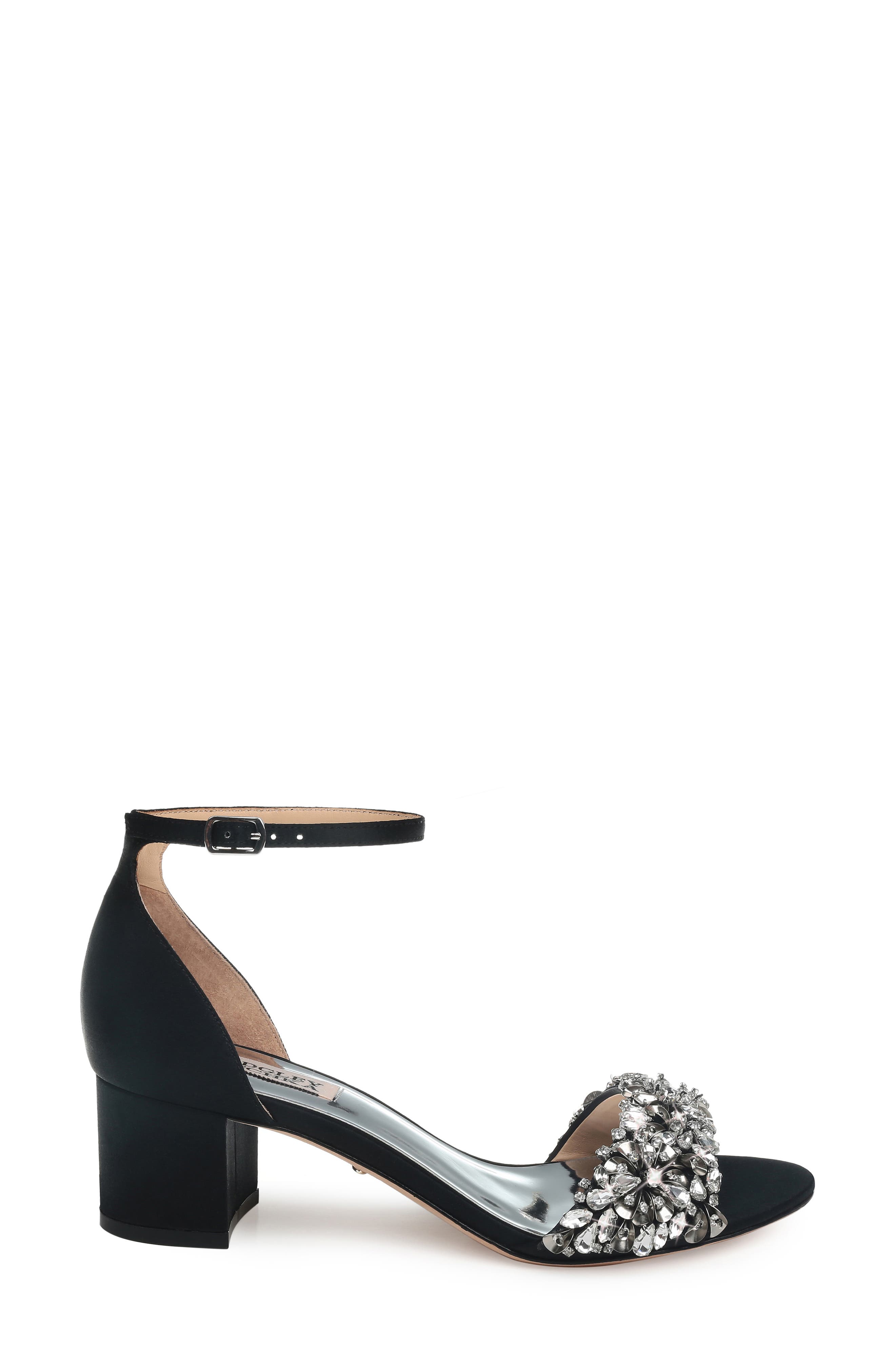 badgley mischka vega crystal embellished sandal