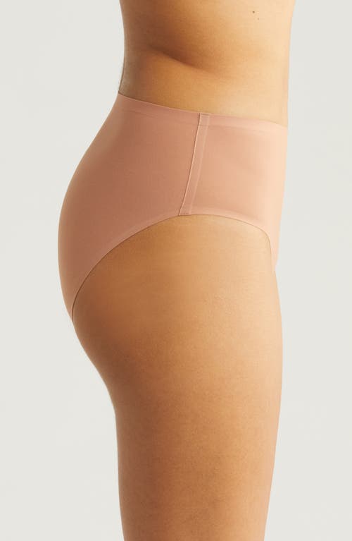 Shop Chantelle Lingerie Soft Stretch High Cut Briefs In Mocha Mousse