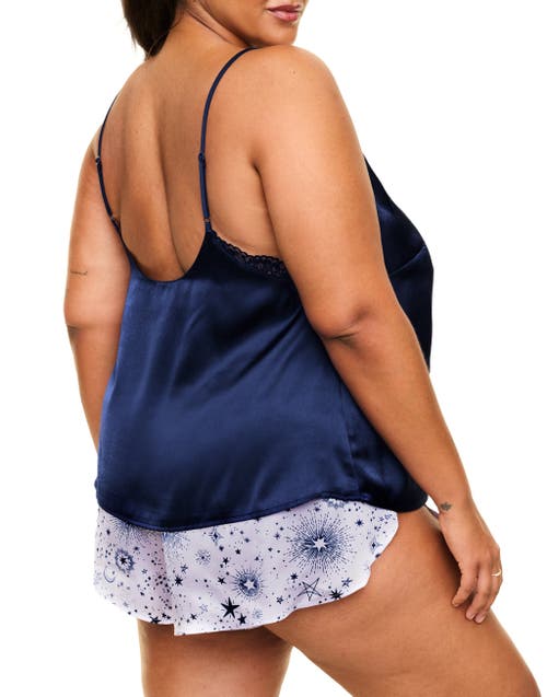 Adore Me Linny Pajama Cami & Shorts Set In Novelty Purple