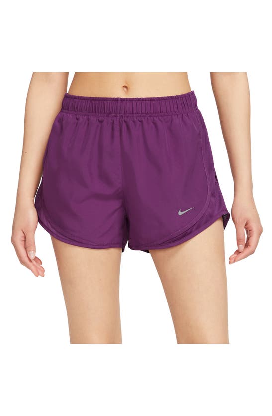 Nike Dri-fit Tempo Running Shorts In Viotech/ Wolf Grey