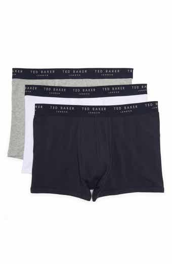 Ted Baker Mens Boxers 3 Pack Stretch Designer Jersey Underwear Striped  Waistband