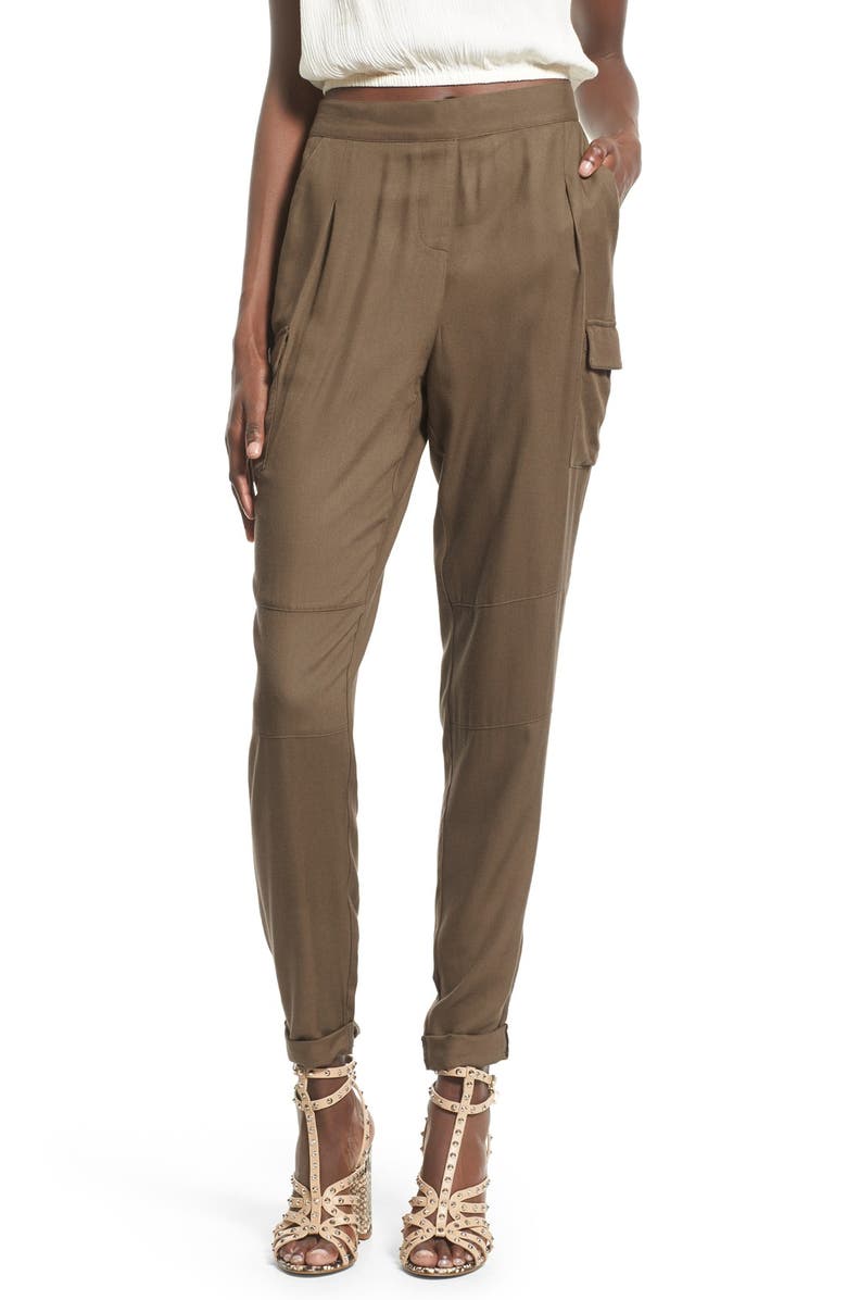 Leith Roll Cuff Utility Pants | Nordstrom