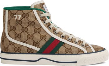 Gucci Tennis 1977 GG Multicolor High-top Sneakers in Yellow