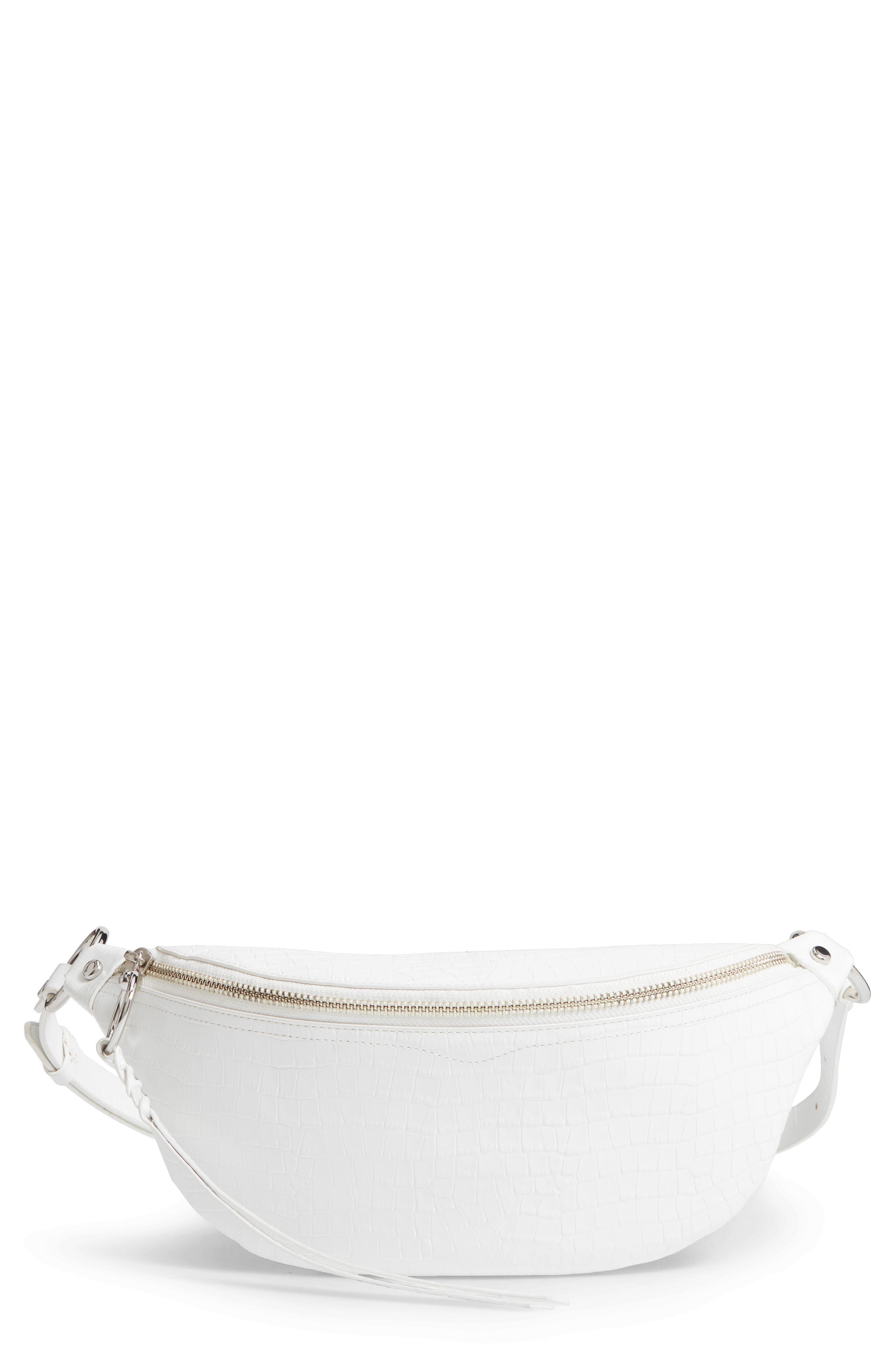 rebecca minkoff white belt bag