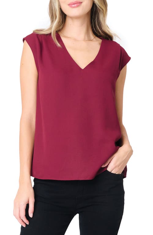 Gibsonlook The Favorite V-neck Sleeveless Top In Purple