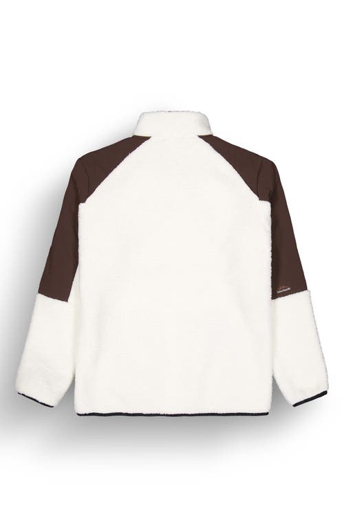 Shop Picture Organic Clothing Quilchena Fleece Jacket In Tofu Chicory Coffee