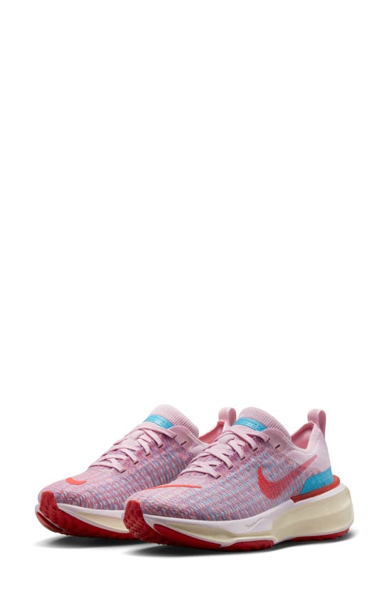 Nike Women's Invincible 3 Road Running Shoes In Pink Foam/ Crimson/ Blue