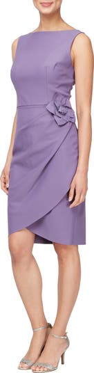 Alex evenings ruched sheath dress hotsell