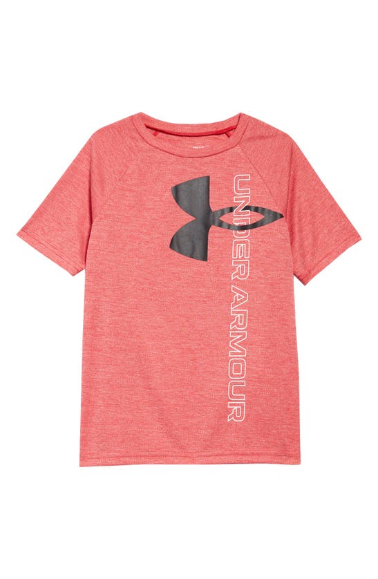Under Armour Kids' Tech Split Logo Graphic Tee In 600 Red