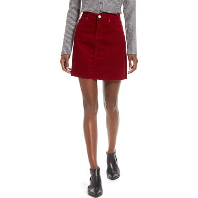Blanknyc Corduroy Miniskirt, Red