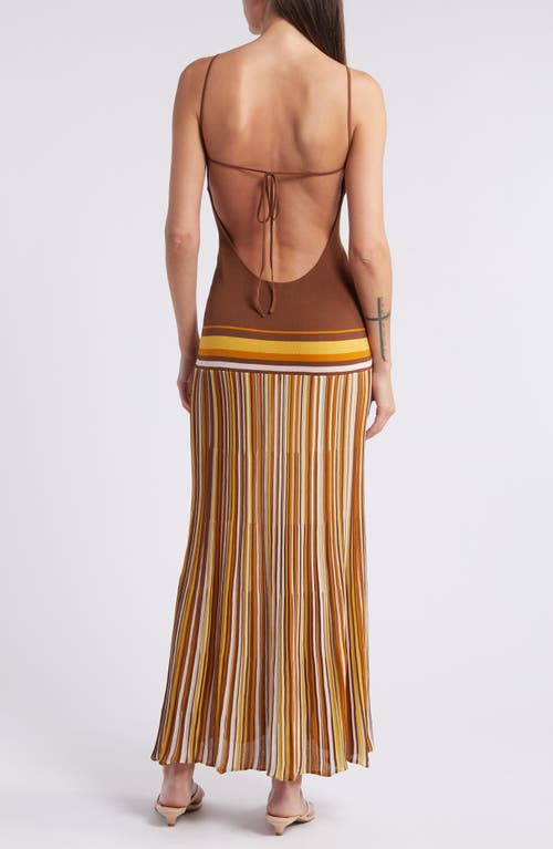 Shop Faithfull The Brand Citara Knit Maxi Dress In Cocoa