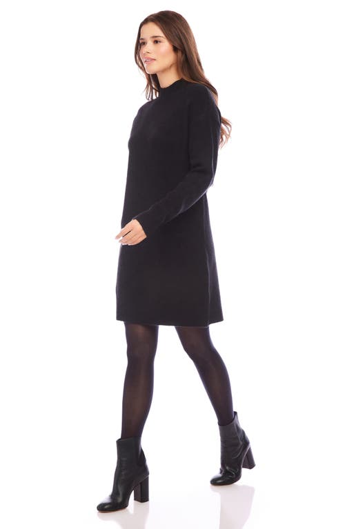 Shop Karen Kane Long Sleeve Sweater Dress In Black