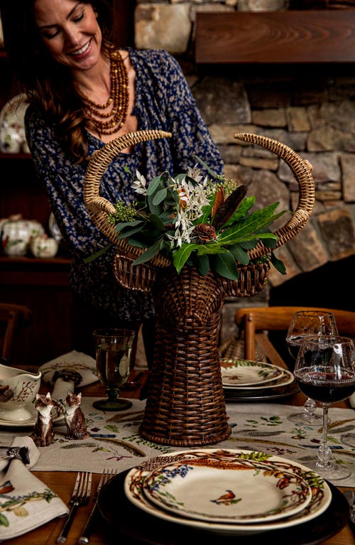 Juliska Devon Willow Stag Vase, 22" In Brown