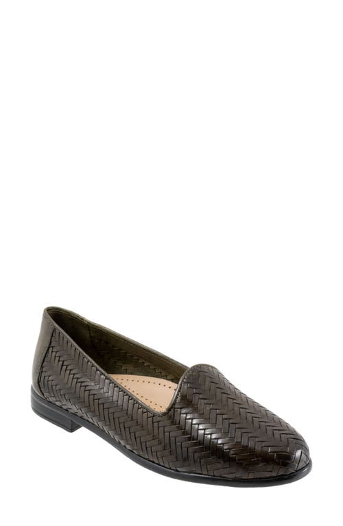 Trotters Liz III Flat Dark Olive at Nordstrom,