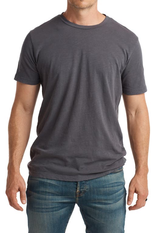 Men's Asher Standard Slub Cotton T-Shirt in Basalt