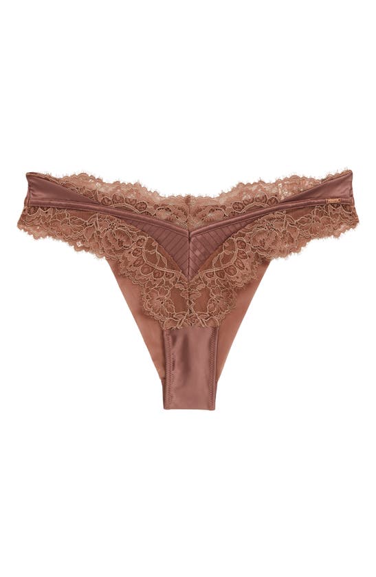 Hunkemoller Erika High Leg Brazilian Cut Panties In Nutmeg ModeSens