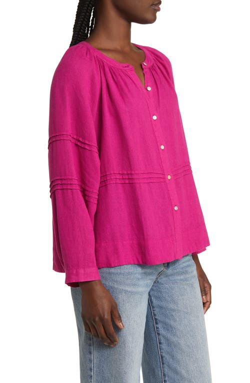 Rails Frances Linen Blend Button-up Shirt In Radiance