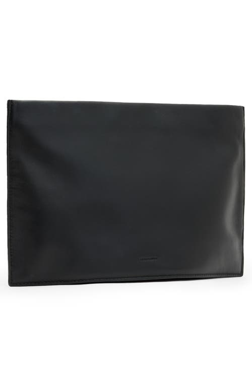 Shop Allsaints Bettina Studded Leather Clutch In Black