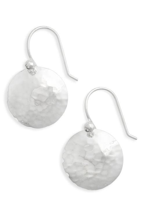 Ippolita Diamond & Hammered Dome Earrings in Sterling Silver at Nordstrom