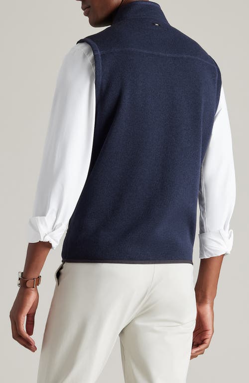 Shop Rhone Fleece Vest In True Navy Heather