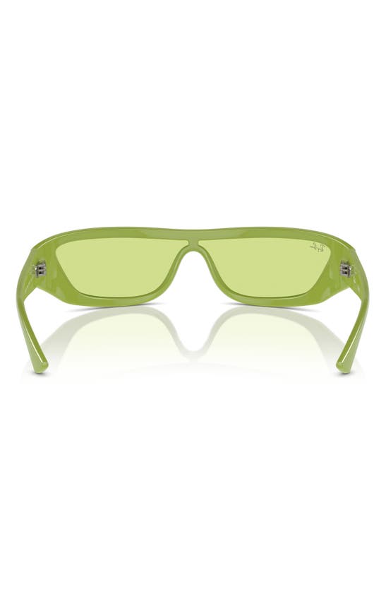 Shop Ray Ban Ray-ban Xan 134mm Wraparound Sunglasses In Green