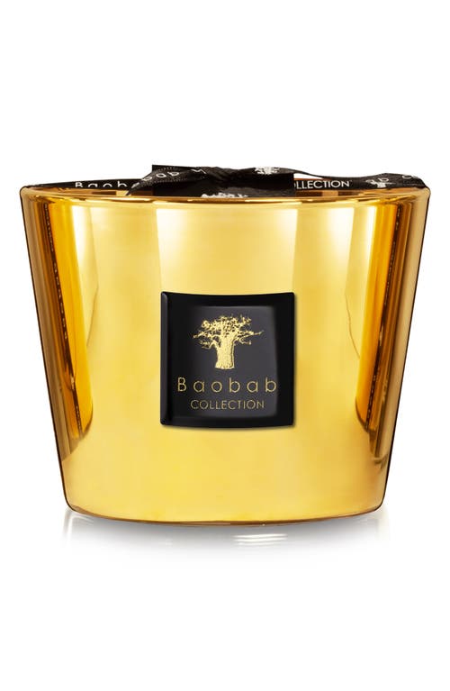 Baobab Collection Les Exclusives Aurum Gold Candle In Shiny Gold