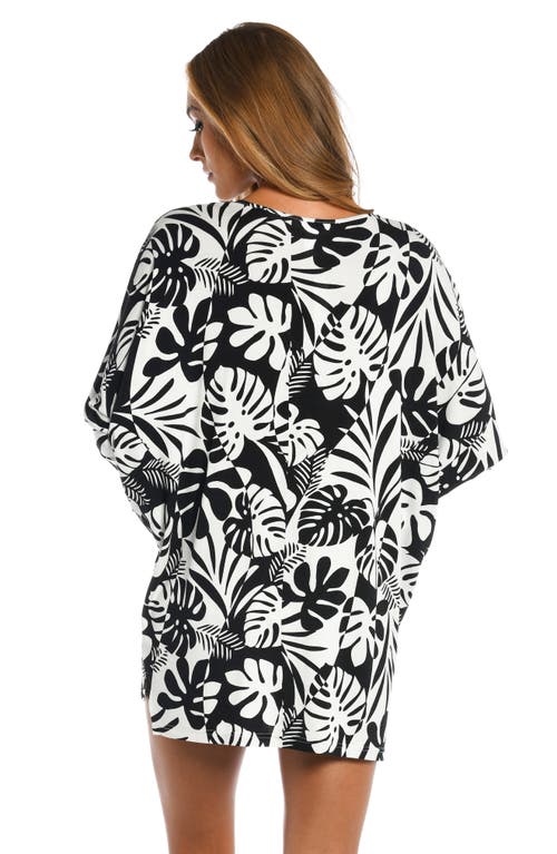 Sunshine 79 Optic Cover-up Tunic Top In Black
