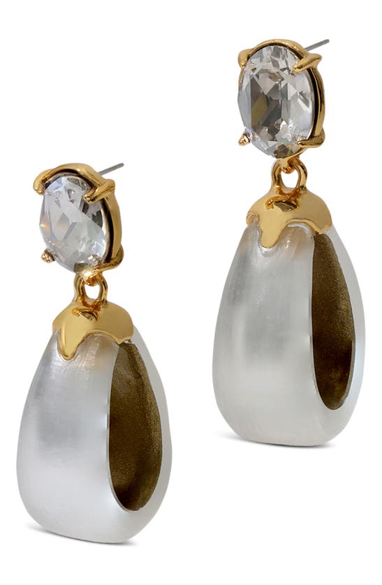 Shop Alexis Bittar Bonbon Crystal Lucite® Teardrop Earrings In Silver