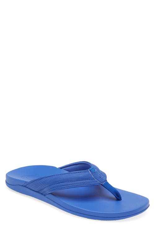 Shop Olukai Maha Flip Flop In Sunset Blue/sunset Blue