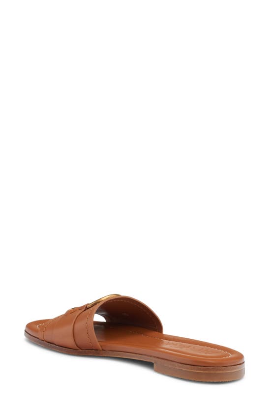 Shop Moncler Bell Slide Sandal In Cashew