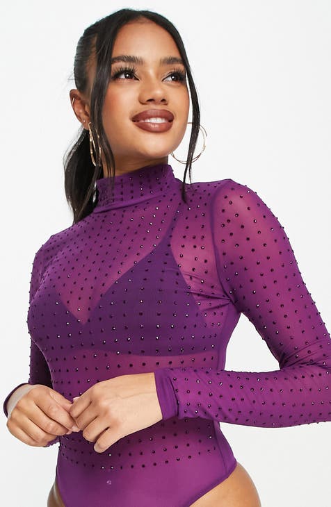 motivo excepción pivote Women's Purple Bodysuits | Nordstrom