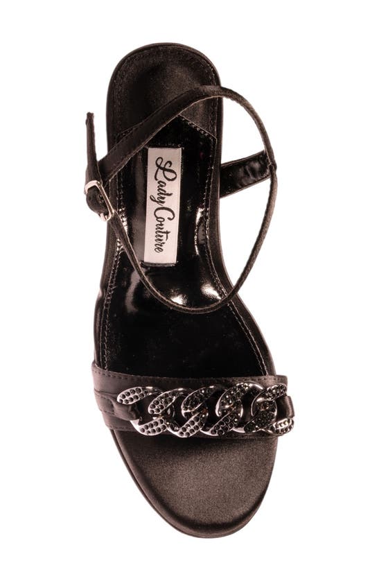 Shop Lady Couture Dance Block Heel Sandal In Black