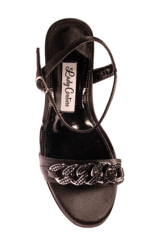 Lady Couture Dance Block Heel Sandal In Black