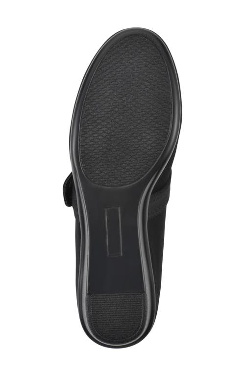 Cliffs By White Mountain Women's Brightly Mary-jane Style Wedge In Black/nylon