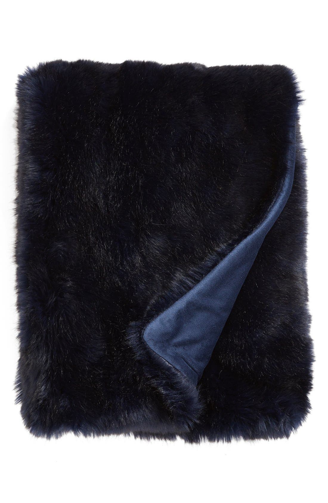 NORDSTROM AT HOME,
                            Cuddle Up Faux Fur Throw Blanket,
                            Main thumbnail 94, color,
                            401